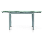 Konte.Design-Tavolo-Rapallo-in-metallo-grigio-e-piano-in-vetro-bianco-allungabile-110x70cm