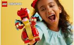 LEGO-Creator-31145-3in1-Drago-Rosso-Giochi-per-Bambini-di-6--Anni-Action-Figure-Ricostruibile-in-Pesce-e-Fenice-Giocattolo