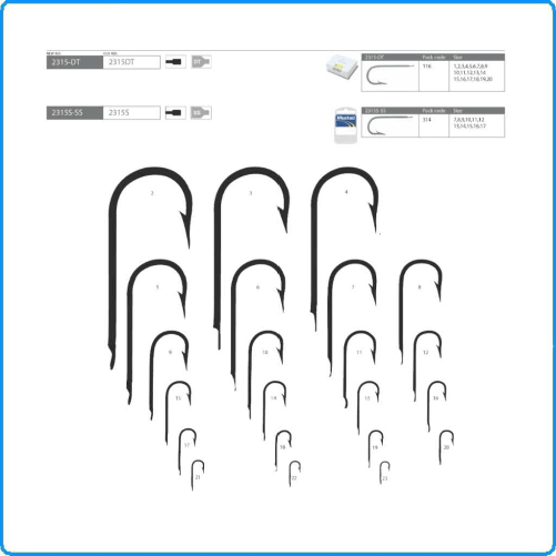 Mustad ami da pesca 2315dt n°14 confezione da 100 pezzi per palamito