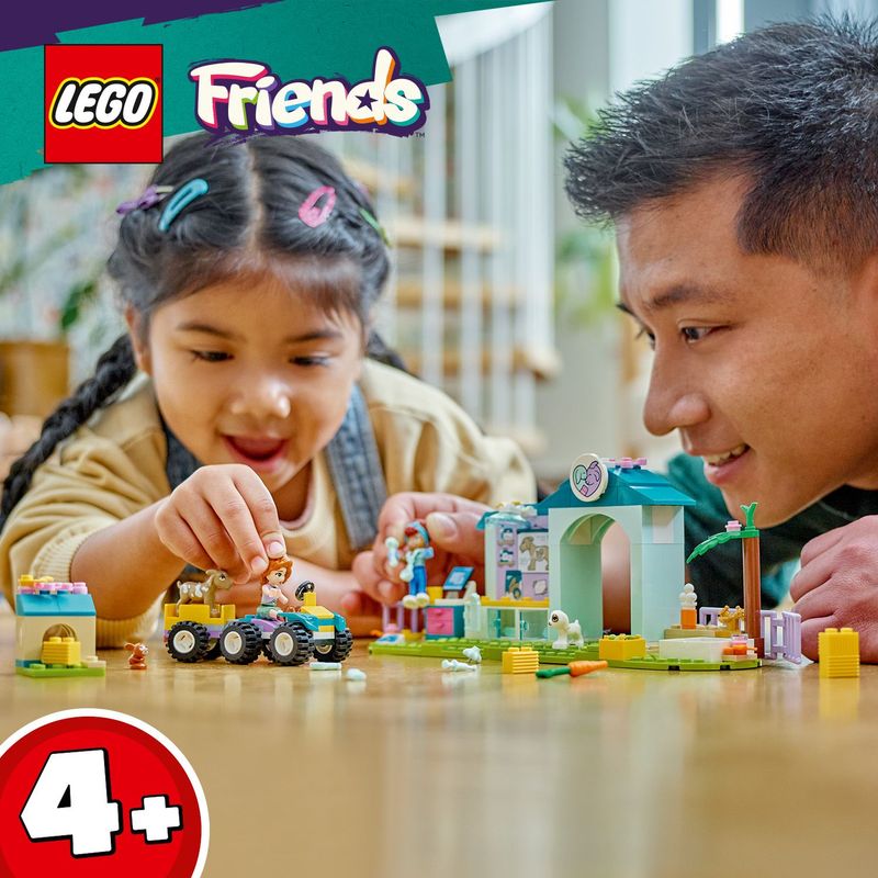 LEGO-Friends-42632-La-Clinica-Veterinaria-degli-Animali-della-Fattoria-Giochi-Bambini-4--con-Personaggi-e-Trattore-Giocattolo