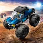 LEGO-City-60402-Monster-Truck-Blu-Veicolo-Giocattolo-Fuoristrada-Giochi-per-Bambini-di-5--Anni-con-Minifigure-del-Pilota