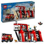 LEGO-City-60414-Caserma-dei-Pompieri-e-Autopompa-con-Camion-Giocattolo-6-Minifigure-Cane-e-Accessori-Gioco-per-Bambini-6-