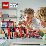 LEGO-City-60414-Caserma-dei-Pompieri-e-Autopompa-con-Camion-Giocattolo-6-Minifigure-Cane-e-Accessori-Gioco-per-Bambini-6-