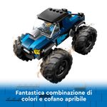 LEGO-City-60402-Monster-Truck-Blu-Veicolo-Giocattolo-Fuoristrada-Giochi-per-Bambini-di-5--Anni-con-Minifigure-del-Pilota