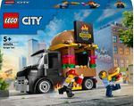 LEGO-City-60404-Furgone-degli-Hamburger-Giocattolo-Veicolo-per-Bambini-5--Anni-Camion-Food-Truck-con-Accessori-e-2-Minifigure