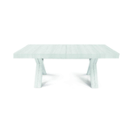 Konte.Design Tavolo Gallipoli in legno bianco consumato allungabile 160x90 cm - 410x90 cm
