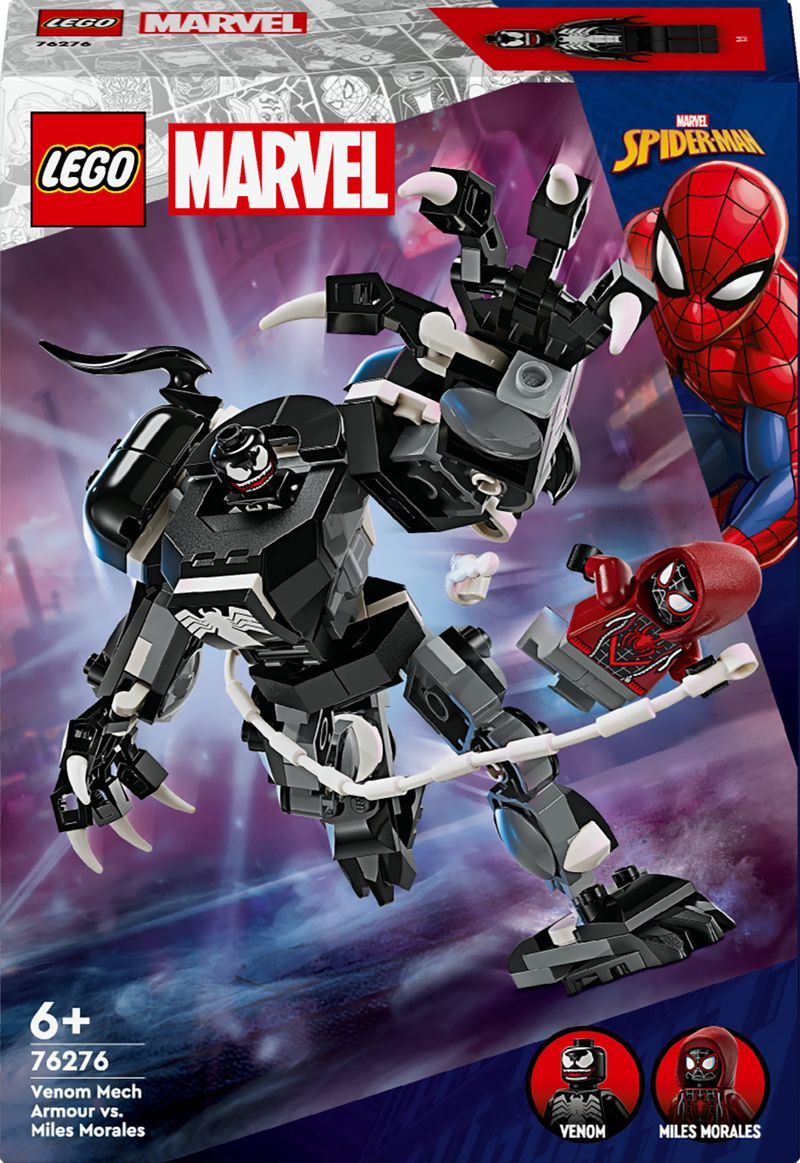 LEGO-Marvel-76276-Mech-di-Venom-vs.-Miles-Morales-Giocattolo-Action-Figure-per-Bambini-6--Anni-con-Minifigure-di-Spider-Man