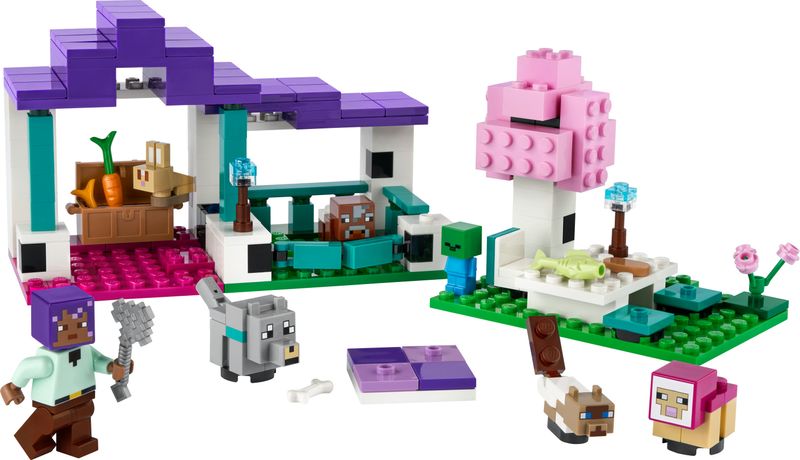 LEGO-Minecraft-21253-Il-Santuario-degli-Animali-Giocattolo-per-Bambini-e-Fan-di-7--Anni-con-Bioma-delle-Pianure-e-Personaggi