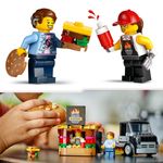 LEGO-City-60404-Furgone-degli-Hamburger-Giocattolo-Veicolo-per-Bambini-5--Anni-Camion-Food-Truck-con-Accessori-e-2-Minifigure