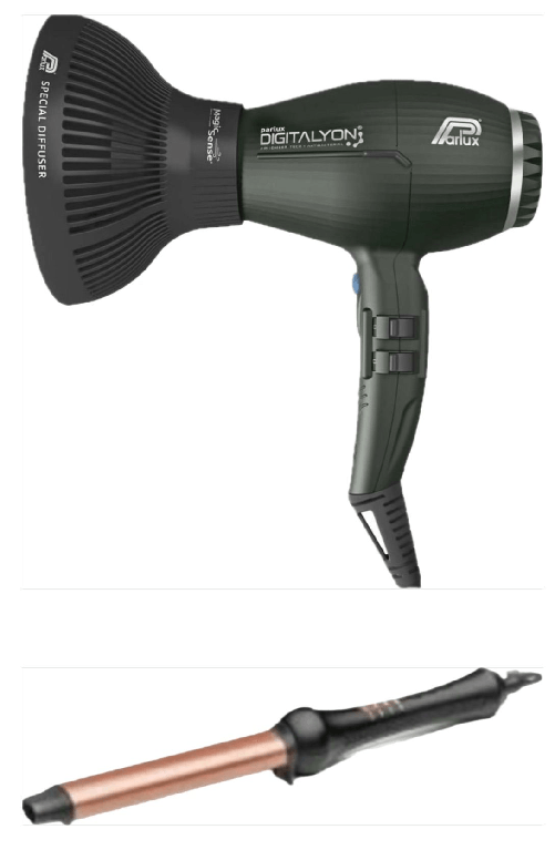 PHON PARLUX DIGITALYON MAGIC SENSE ANTRACITE PIU' FERRO RETRO' CURL WAVE STYLER I 14X19MM