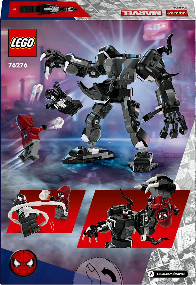 LEGO-Marvel-76276-Mech-di-Venom-vs.-Miles-Morales-Giocattolo-Action-Figure-per-Bambini-6--Anni-con-Minifigure-di-Spider-Man