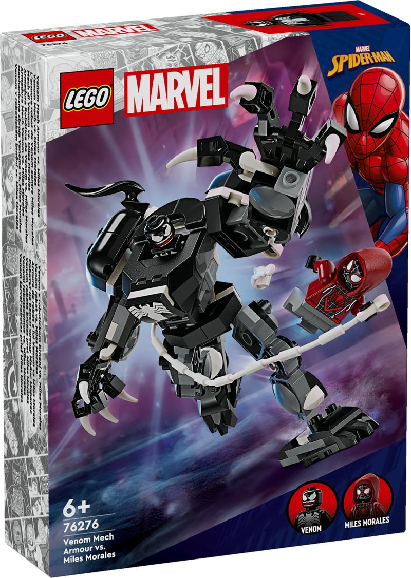 LEGO-Marvel-76276-Mech-di-Venom-vs.-Miles-Morales-Giocattolo-Action-Figure-per-Bambini-6--Anni-con-Minifigure-di-Spider-Man