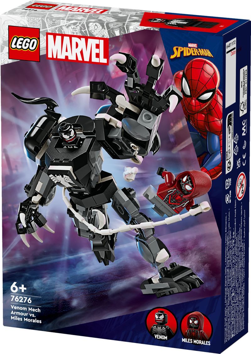 LEGO-Marvel-76276-Mech-di-Venom-vs.-Miles-Morales-Giocattolo-Action-Figure-per-Bambini-6--Anni-con-Minifigure-di-Spider-Man