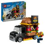 LEGO-City-60404-Furgone-degli-Hamburger-Giocattolo-Veicolo-per-Bambini-5--Anni-Camion-Food-Truck-con-Accessori-e-2-Minifigure