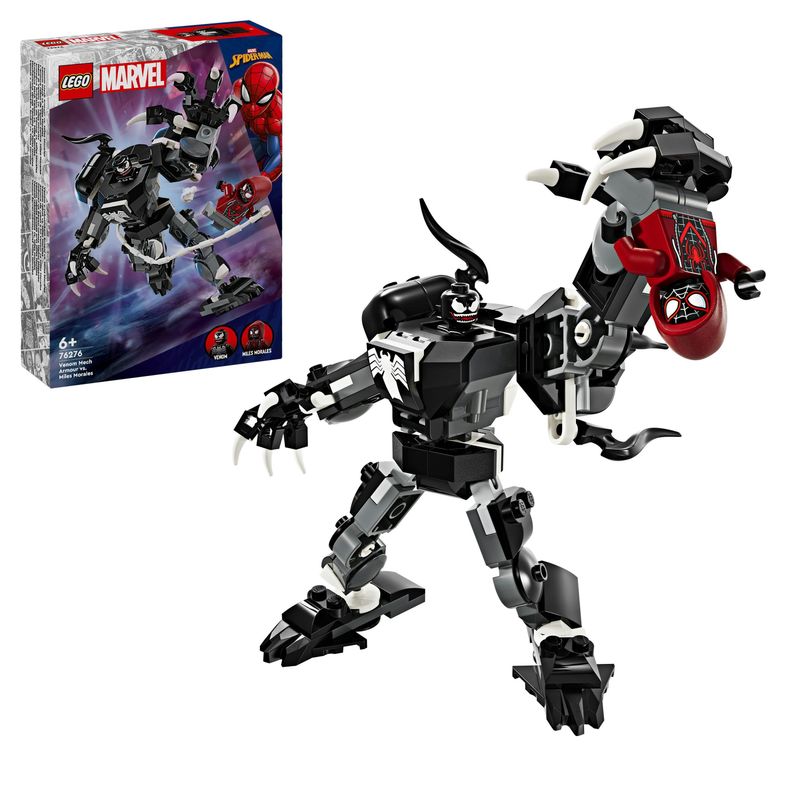 LEGO-Marvel-76276-Mech-di-Venom-vs.-Miles-Morales-Giocattolo-Action-Figure-per-Bambini-6--Anni-con-Minifigure-di-Spider-Man