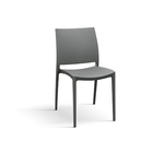 Konte.Design Set di 4 sedie North Beach in polipropilene grigie