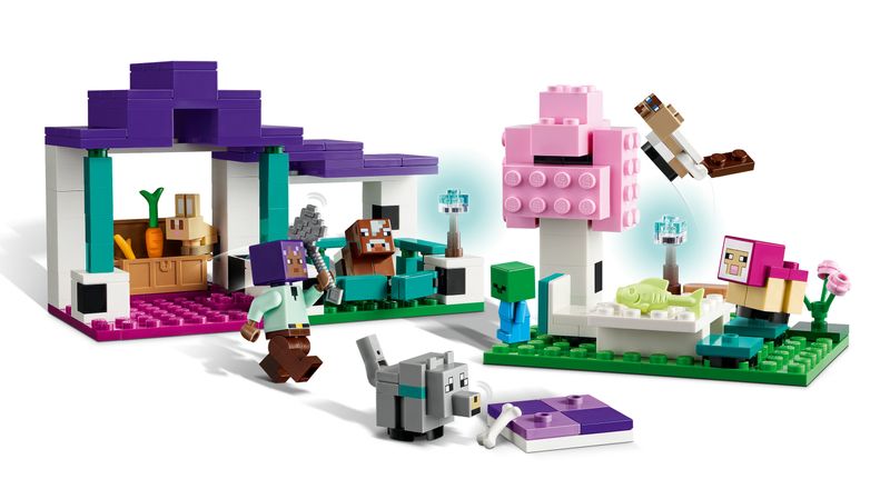 LEGO-Minecraft-21253-Il-Santuario-degli-Animali-Giocattolo-per-Bambini-e-Fan-di-7--Anni-con-Bioma-delle-Pianure-e-Personaggi