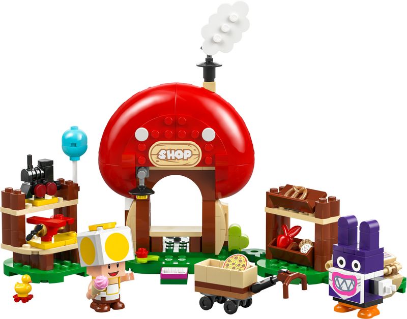 LEGO-Super-Mario-71429-Pack-di-Espansione-Ruboniglio-al-Negozio-di-Toad-Giochi-per-Bambini-7--Anni-con-2-Personaggi-Giocattolo