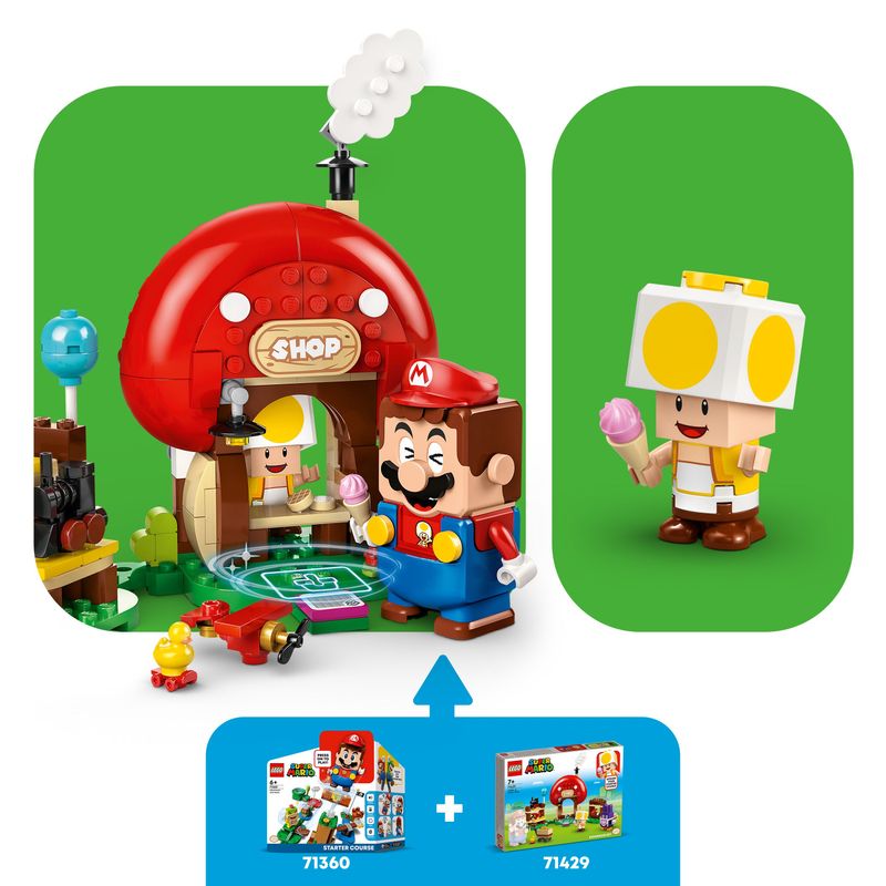 LEGO-Super-Mario-71429-Pack-di-Espansione-Ruboniglio-al-Negozio-di-Toad-Giochi-per-Bambini-7--Anni-con-2-Personaggi-Giocattolo