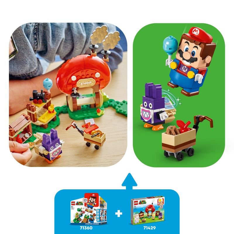 LEGO-Super-Mario-71429-Pack-di-Espansione-Ruboniglio-al-Negozio-di-Toad-Giochi-per-Bambini-7--Anni-con-2-Personaggi-Giocattolo