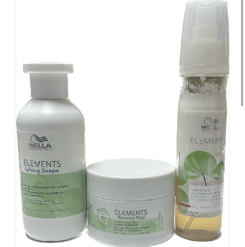 SHAMPOO-WELLA-ELEMENTS-250-ML-MASCHERA--150-ML-ELEMENTS-PIU--SPRAY-LEAVE-IN-ELEMENTS-150-ML