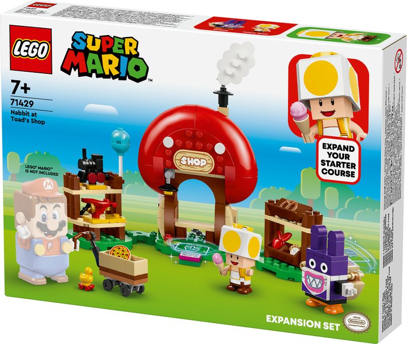 LEGO-Super-Mario-71429-Pack-di-Espansione-Ruboniglio-al-Negozio-di-Toad-Giochi-per-Bambini-7--Anni-con-2-Personaggi-Giocattolo