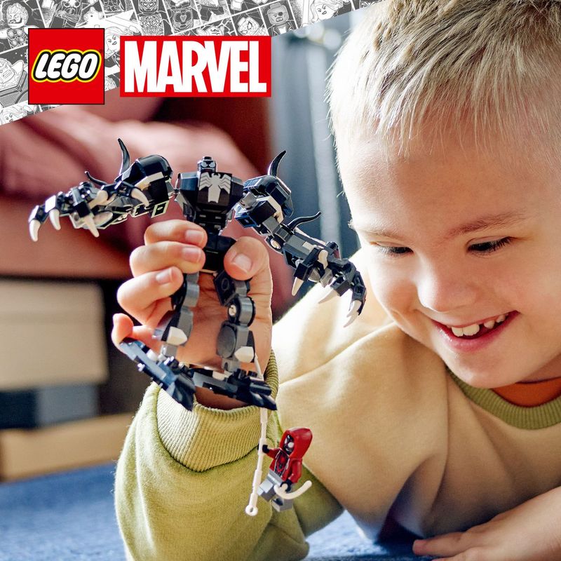 LEGO-Marvel-76276-Mech-di-Venom-vs.-Miles-Morales-Giocattolo-Action-Figure-per-Bambini-6--Anni-con-Minifigure-di-Spider-Man