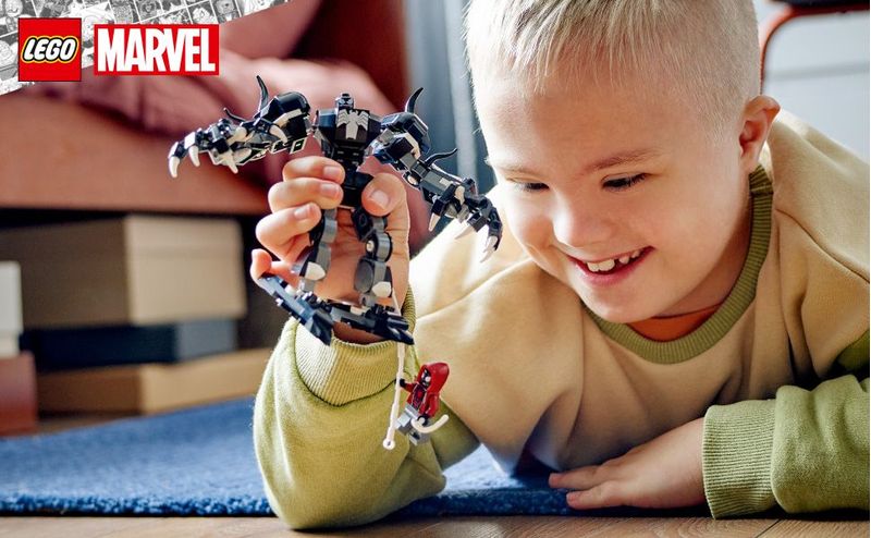 LEGO-Marvel-76276-Mech-di-Venom-vs.-Miles-Morales-Giocattolo-Action-Figure-per-Bambini-6--Anni-con-Minifigure-di-Spider-Man