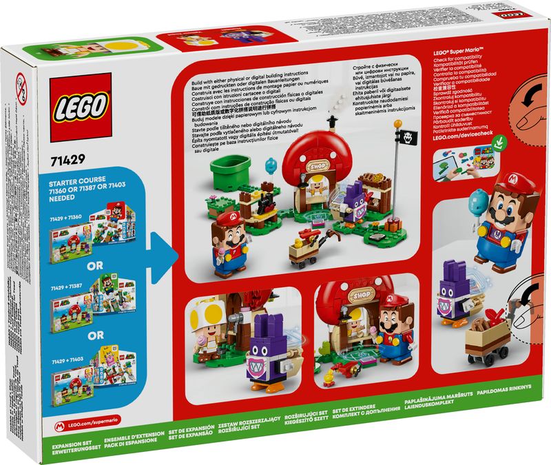 LEGO-Super-Mario-71429-Pack-di-Espansione-Ruboniglio-al-Negozio-di-Toad-Giochi-per-Bambini-7--Anni-con-2-Personaggi-Giocattolo