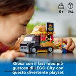 LEGO-City-60404-Furgone-degli-Hamburger-Giocattolo-Veicolo-per-Bambini-5--Anni-Camion-Food-Truck-con-Accessori-e-2-Minifigure