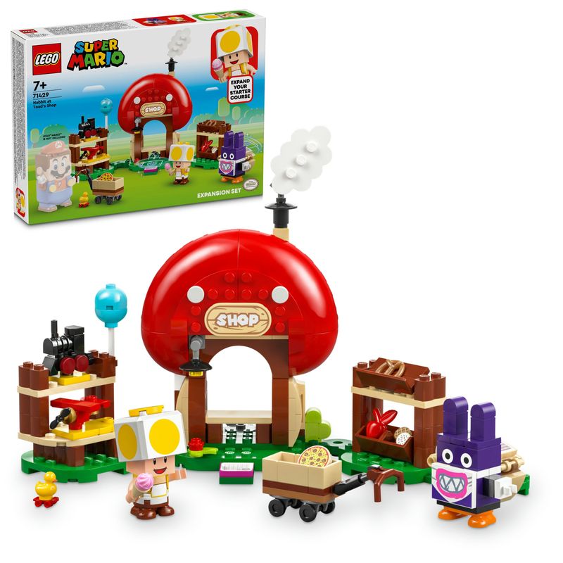 LEGO-Super-Mario-71429-Pack-di-Espansione-Ruboniglio-al-Negozio-di-Toad-Giochi-per-Bambini-7--Anni-con-2-Personaggi-Giocattolo