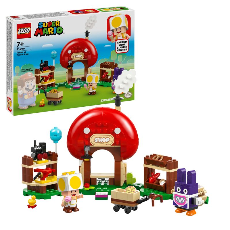 LEGO-Super-Mario-71429-Pack-di-Espansione-Ruboniglio-al-Negozio-di-Toad-Giochi-per-Bambini-7--Anni-con-2-Personaggi-Giocattolo