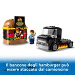 LEGO-City-60404-Furgone-degli-Hamburger-Giocattolo-Veicolo-per-Bambini-5--Anni-Camion-Food-Truck-con-Accessori-e-2-Minifigure