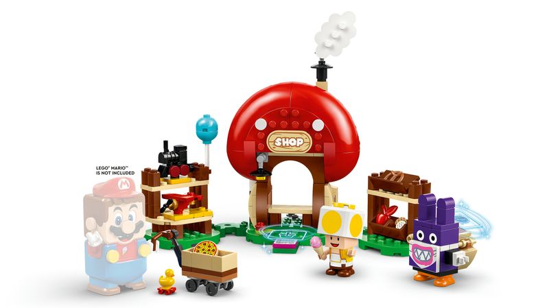 LEGO-Super-Mario-71429-Pack-di-Espansione-Ruboniglio-al-Negozio-di-Toad-Giochi-per-Bambini-7--Anni-con-2-Personaggi-Giocattolo