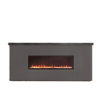 Sined Mobile Completo Desio 108 Mobile In Legno Con Caminetto Elettrico Da 1500w Telecomando Antracite