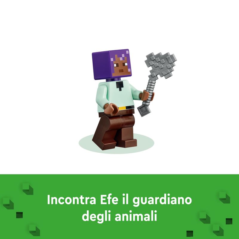 LEGO-Minecraft-21253-Il-Santuario-degli-Animali-Giocattolo-per-Bambini-e-Fan-di-7--Anni-con-Bioma-delle-Pianure-e-Personaggi