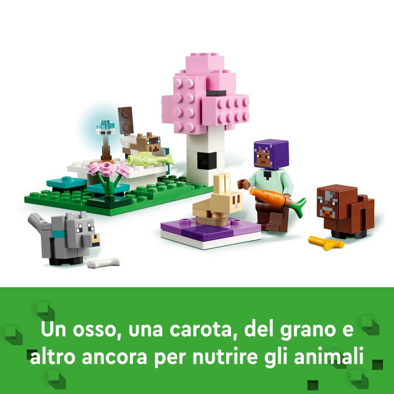 LEGO-Minecraft-21253-Il-Santuario-degli-Animali-Giocattolo-per-Bambini-e-Fan-di-7--Anni-con-Bioma-delle-Pianure-e-Personaggi