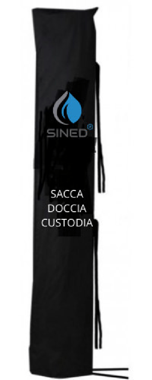 Sined Custodia Protettiva Per Docce In Pvc Plastificato Nylon Con 3 Laccetti Blu