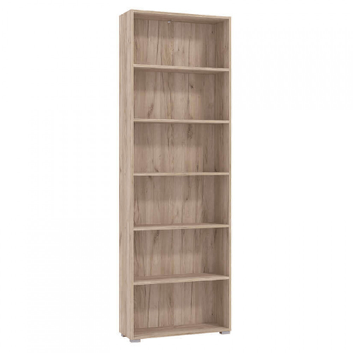 MILANI HOME MADDIE - libreria sei ripiani moderno minimal in legno