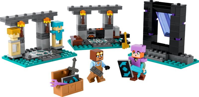 LEGO-Minecraft-21252-L-Armeria-con-Personaggio-Alex-Accessori-e-Armi-Giocattolo-per-Bambini-di-7--Anni-e-Fan-del-Videogioco