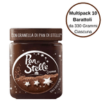 Creme spalmabili alle nocciole cacao con biscotti pan di stelle multipack 10 pezzi