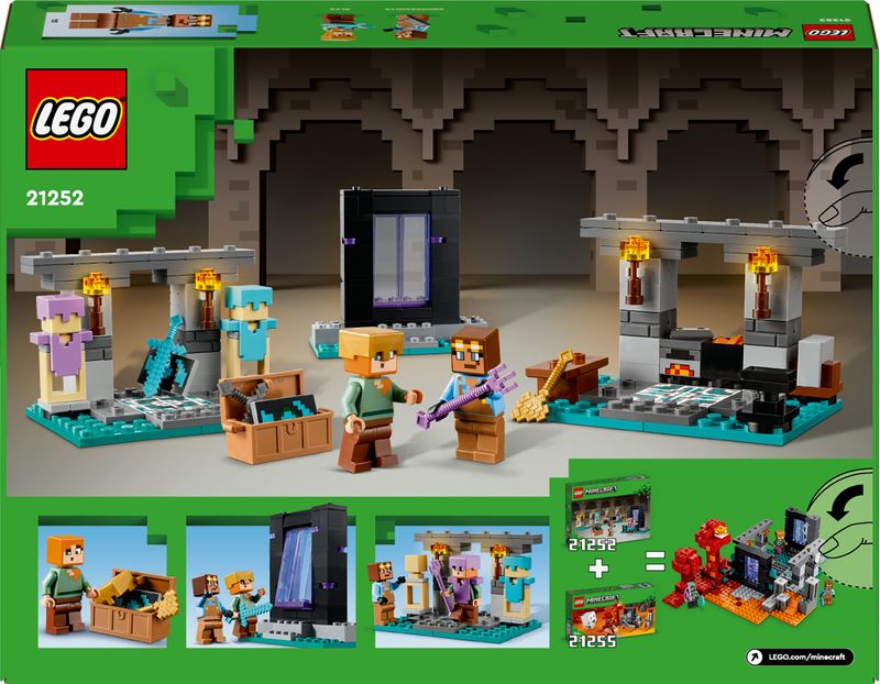 LEGO-Minecraft-21252-L-Armeria-con-Personaggio-Alex-Accessori-e-Armi-Giocattolo-per-Bambini-di-7--Anni-e-Fan-del-Videogioco