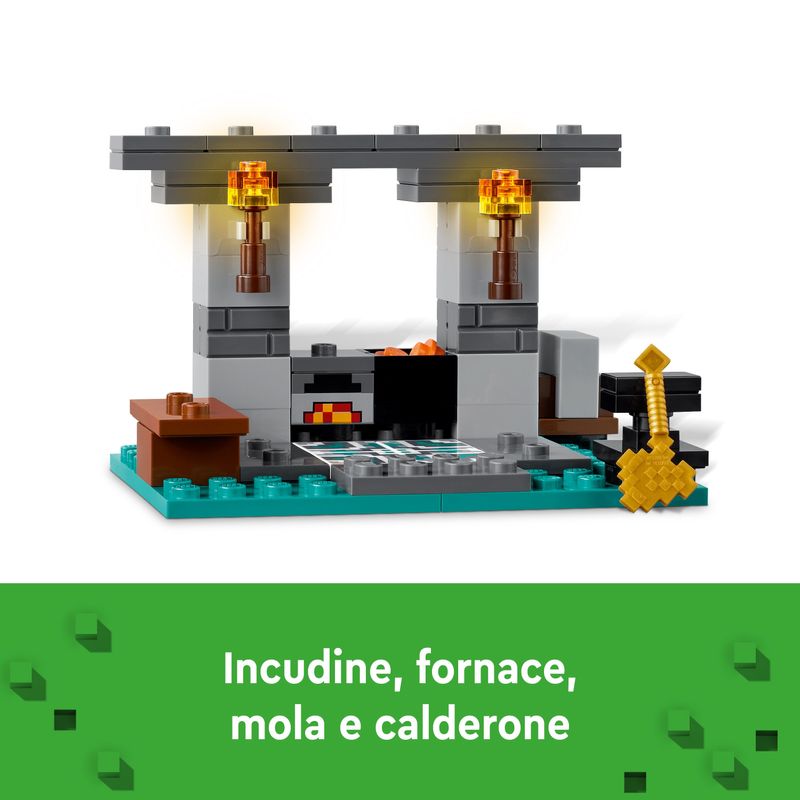 LEGO-Minecraft-21252-L-Armeria-con-Personaggio-Alex-Accessori-e-Armi-Giocattolo-per-Bambini-di-7--Anni-e-Fan-del-Videogioco