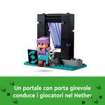 LEGO-Minecraft-21252-L-Armeria-con-Personaggio-Alex-Accessori-e-Armi-Giocattolo-per-Bambini-di-7--Anni-e-Fan-del-Videogioco