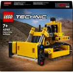 LEGO Technic 42163 Bulldozer da Cantiere, Giochi per Bambini e Bambine di 7+ Anni