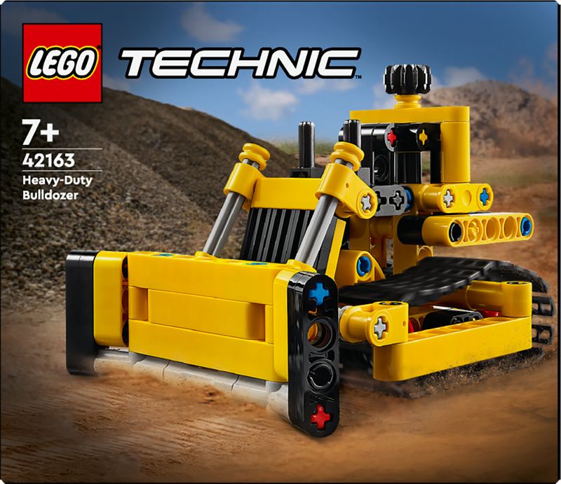 LEGO-Technic-42163-Bulldozer-da-Cantiere-Giochi-per-Bambini-e-Bambine-di-7--Anni-Regalo-per-Amanti-dei-Veicoli-Giocattolo