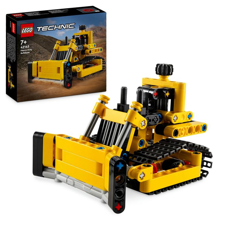 LEGO-Technic-42163-Bulldozer-da-Cantiere-Giochi-per-Bambini-e-Bambine-di-7--Anni-Regalo-per-Amanti-dei-Veicoli-Giocattolo