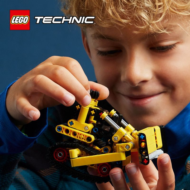 LEGO-Technic-42163-Bulldozer-da-Cantiere-Giochi-per-Bambini-e-Bambine-di-7--Anni-Regalo-per-Amanti-dei-Veicoli-Giocattolo