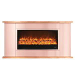 Sined Mobile Completo Desio 108 Mobile In Legno Con Caminetto Elettrico Da 1500w Telecomando Grigio