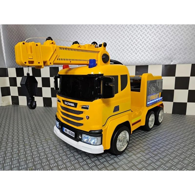 Autogru-Elettrica-per-Bambini-Macchina-con-Gru-Funzionante-Camioncino